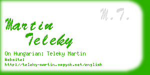 martin teleky business card